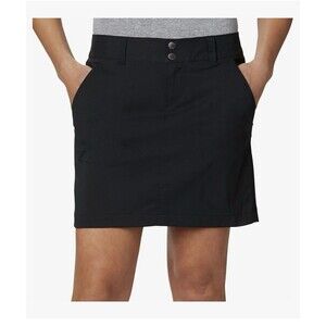 NEW Columbia Saturday Trail Skort Size 8 Medium Black Omni-shield Hiking Golf